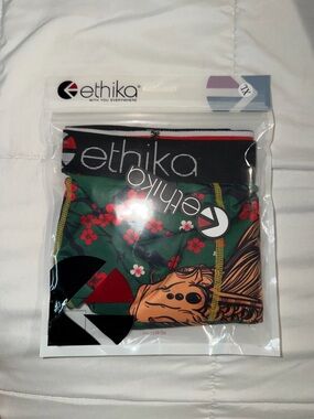 Ethika Green Graphic Boxer Briefs